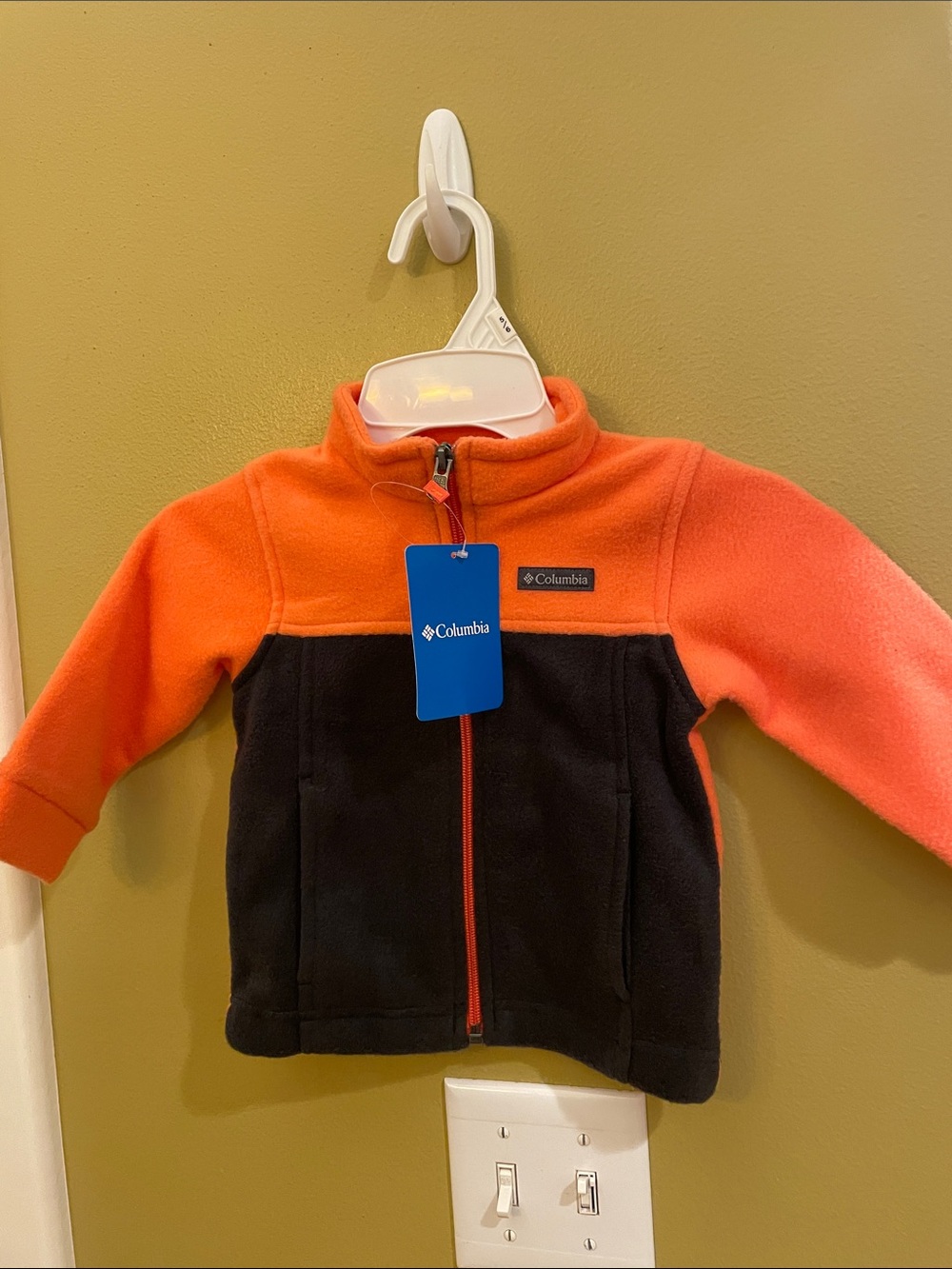 NWT Columbia Orange and Black Toddler Fleece Jacket